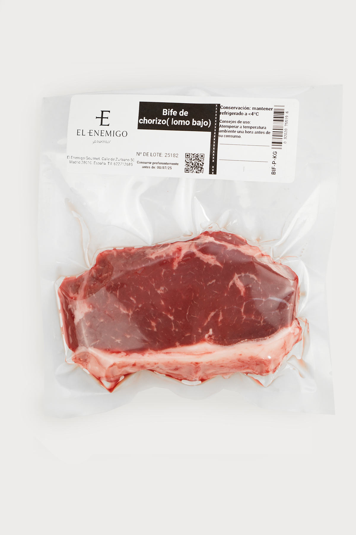 Bife de Chorizo (lomo bajo) - 300g - Carne Argentina.