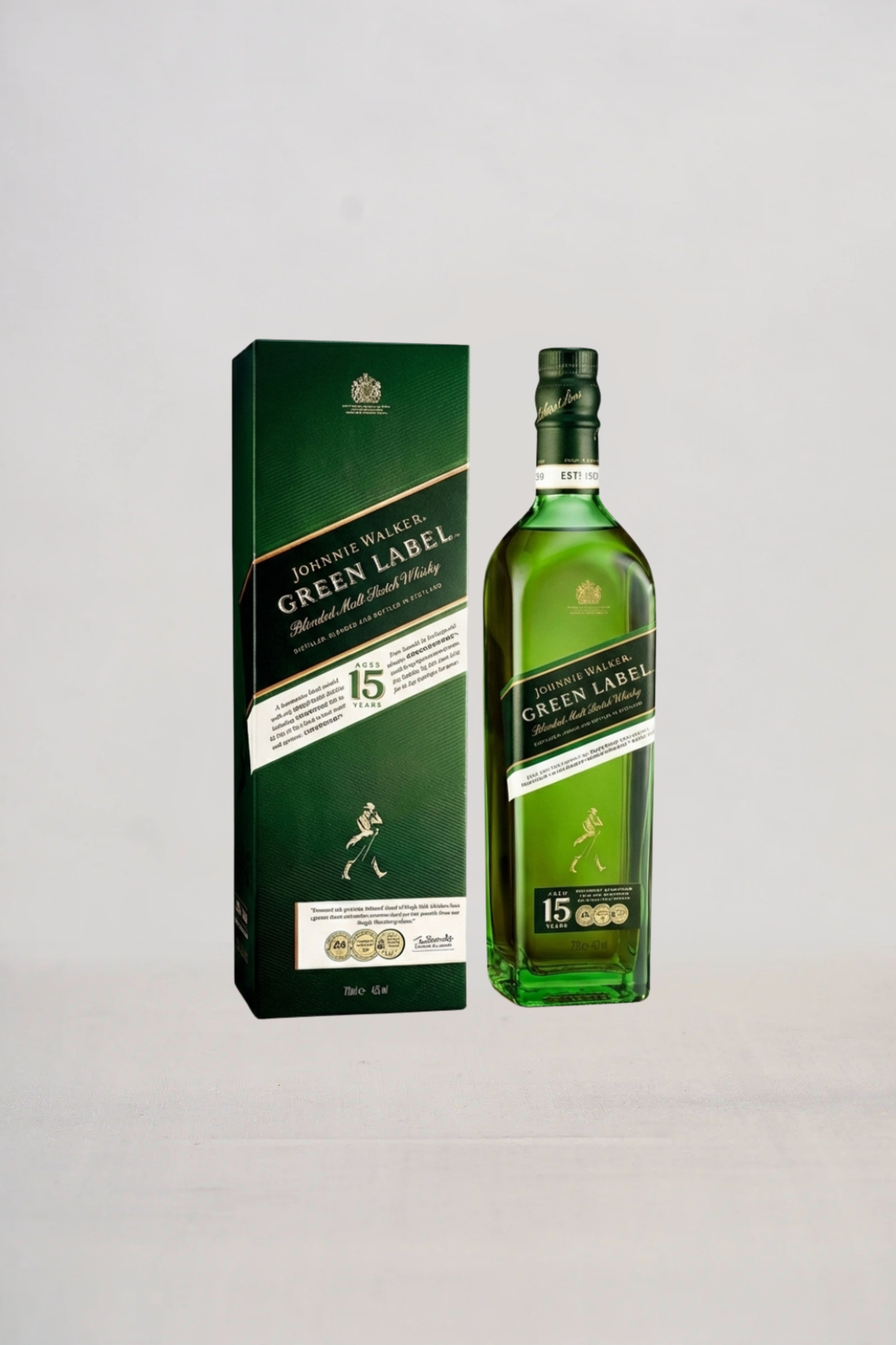 Whisky Johnnie Walker 15 YO Green Label 0.70 l + Estuche caja