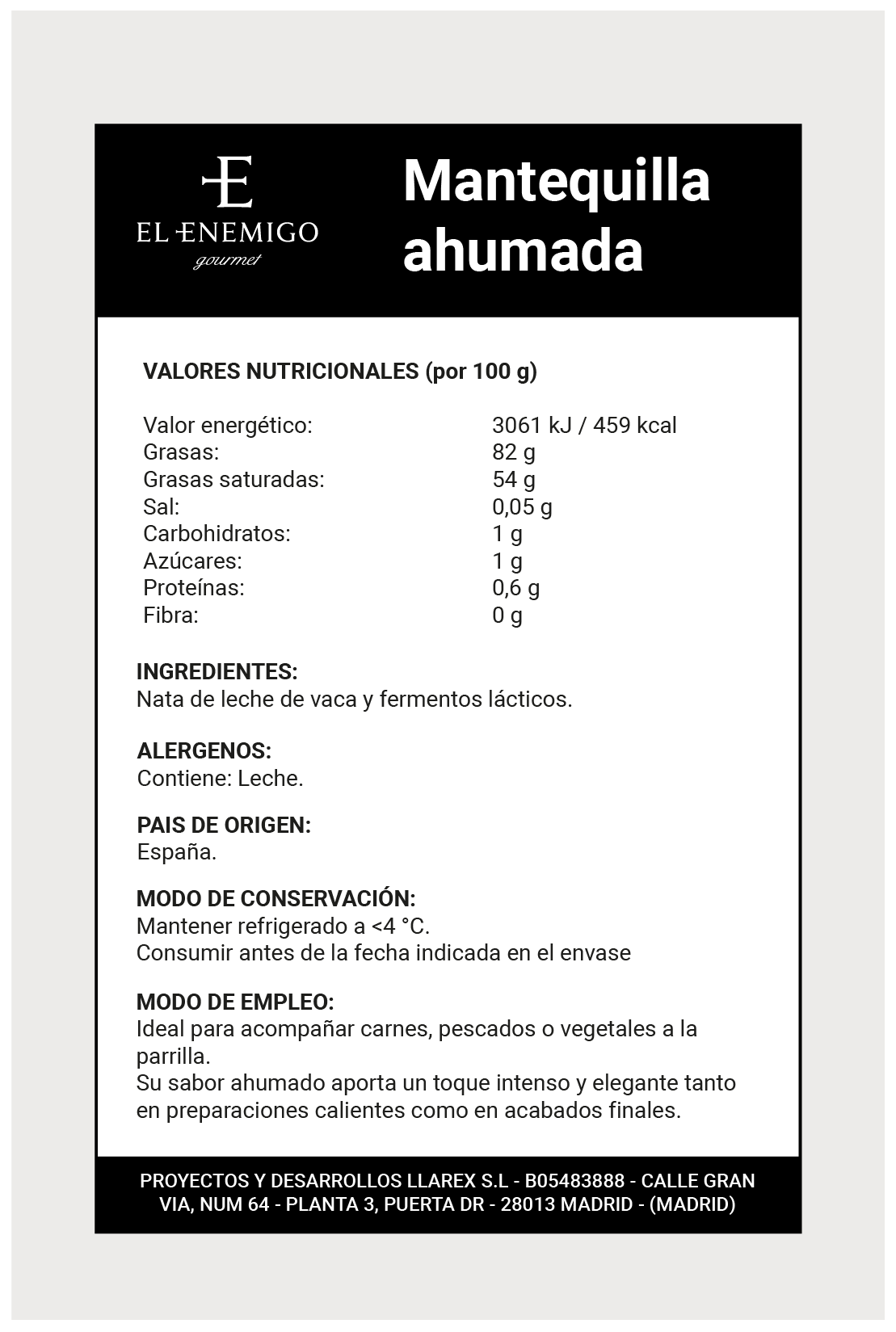 Mantequilla Ahumada