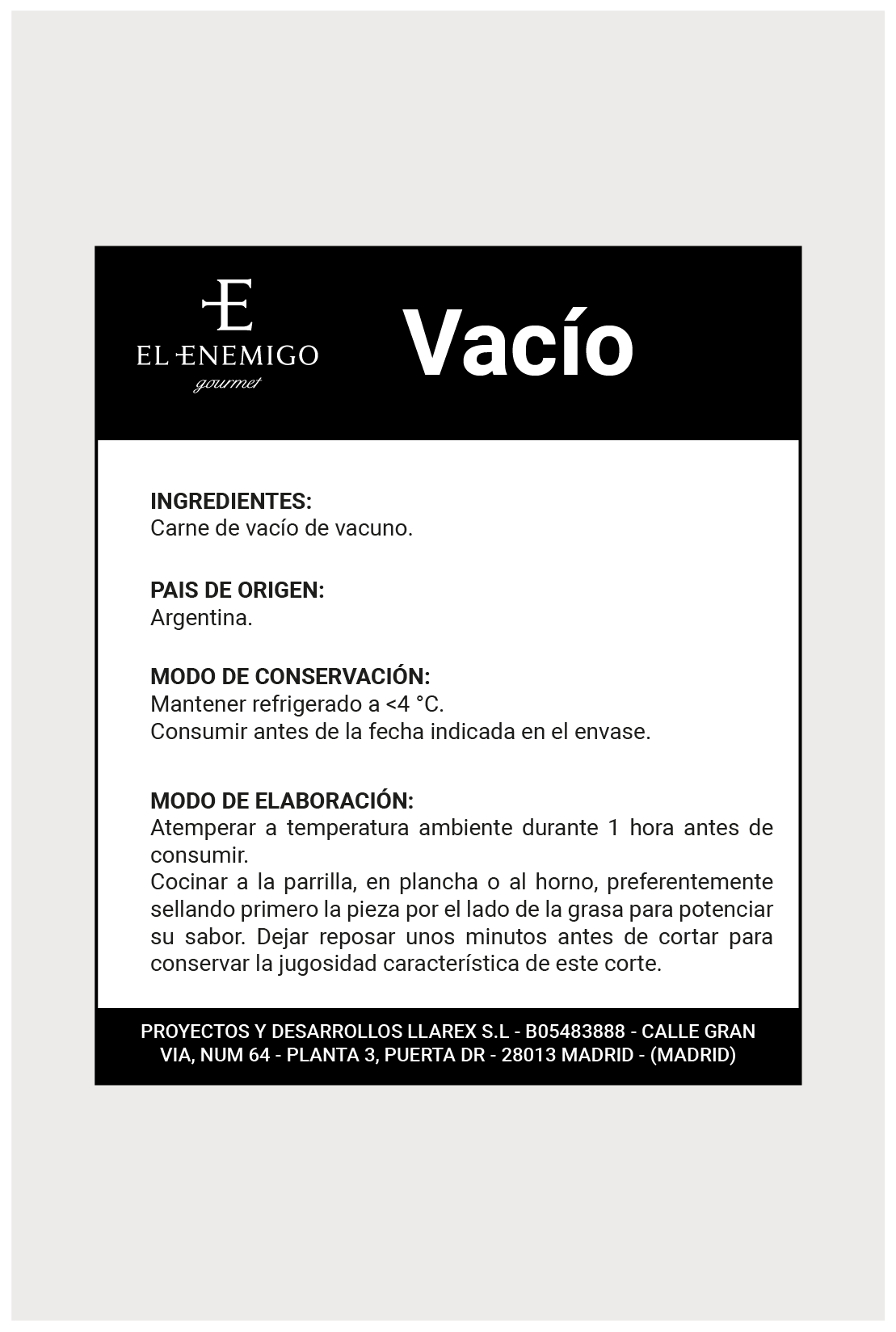 Vacío - 300g - Carne Argentina.