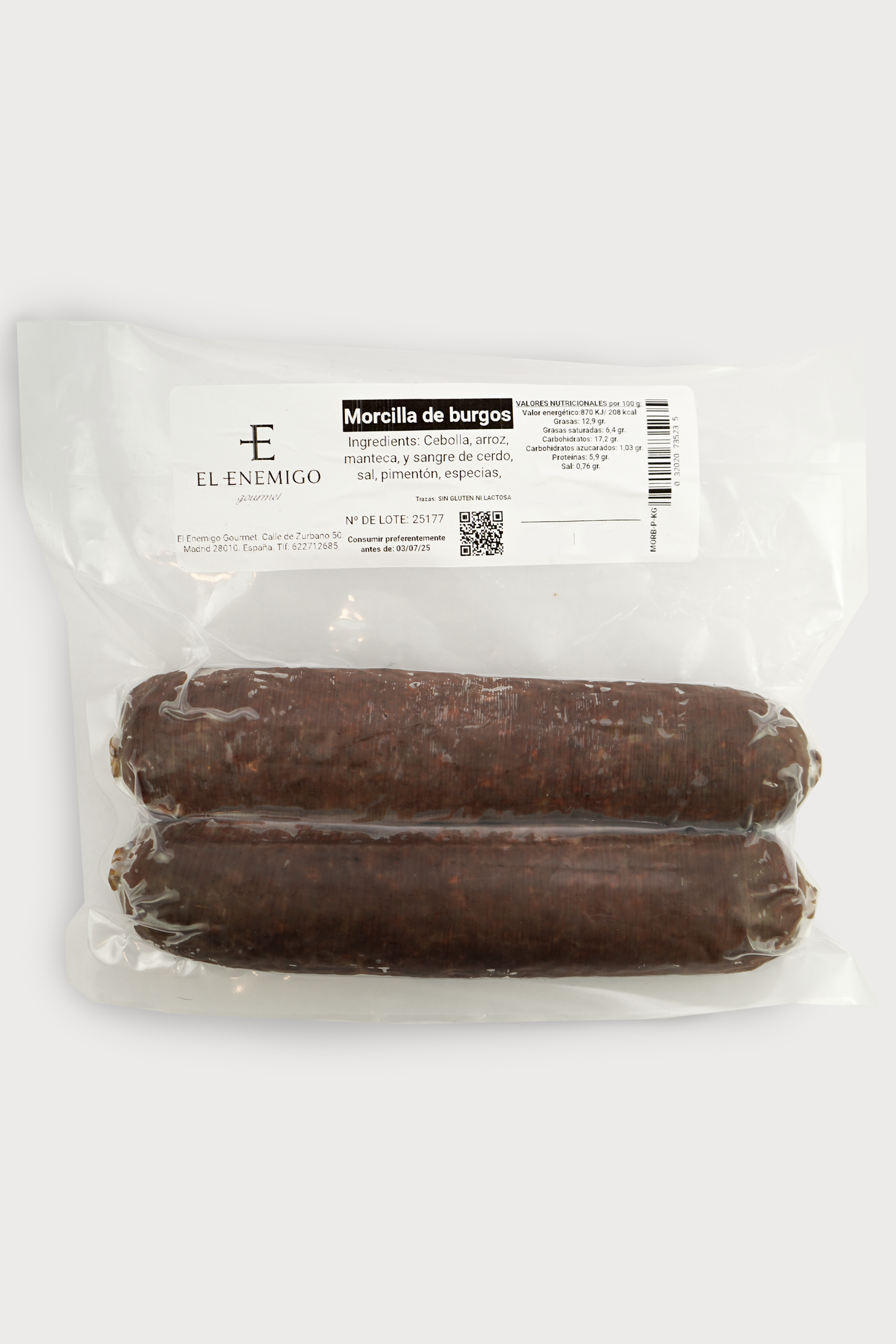 Morcilla de Burgos - 2ud - 600gr a 700gr